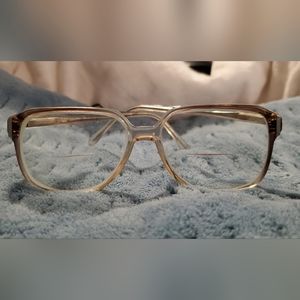 Vintage oversized clear glasses